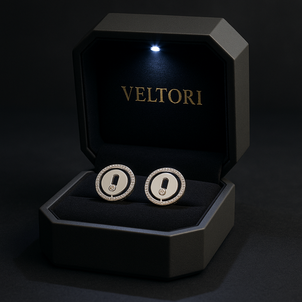 Rosé Étoile Studs | Rose Gold Jewelry | Rough Diamond Design