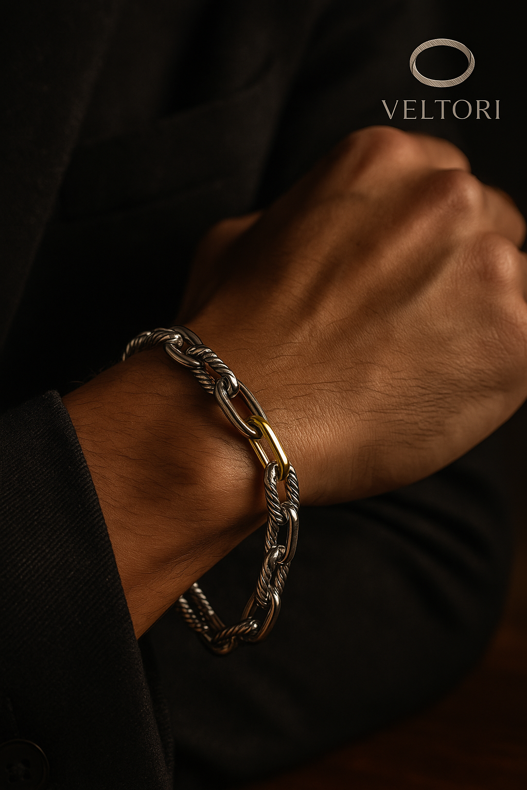 BRAVORN & NOMAR Bracelets | Sculpted Silver Strength