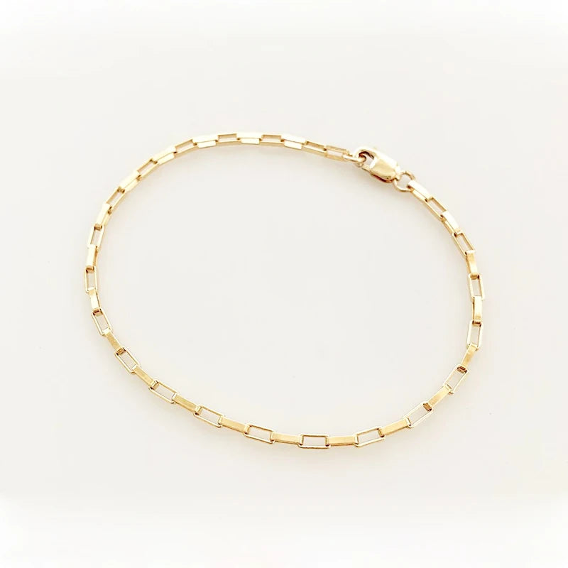 Solenne | 14K Gold-Filled | Dainty Charm Bracelet