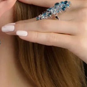 Althaea Ring — Natural Gemstone Edition in 925 Sterling Silver