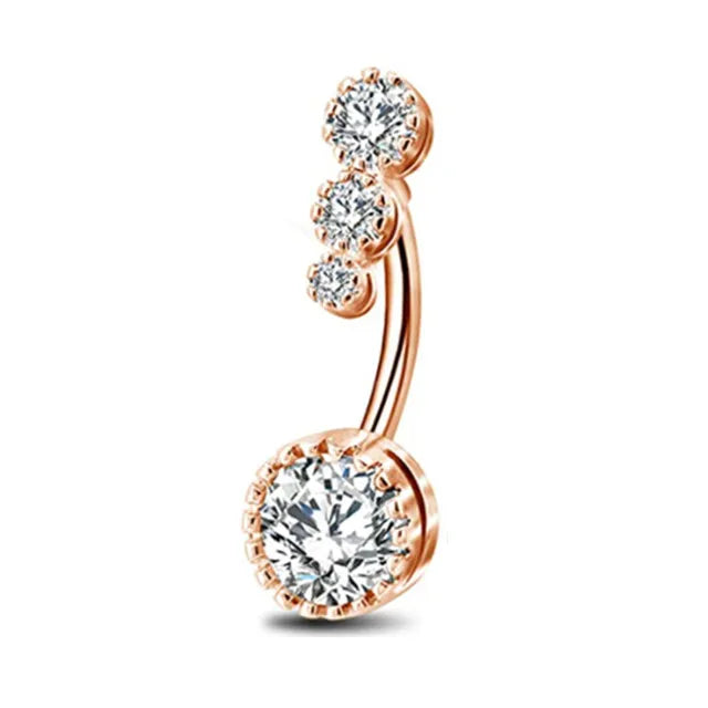 Aurivelle | 29 Crystal Belly Ring Styles