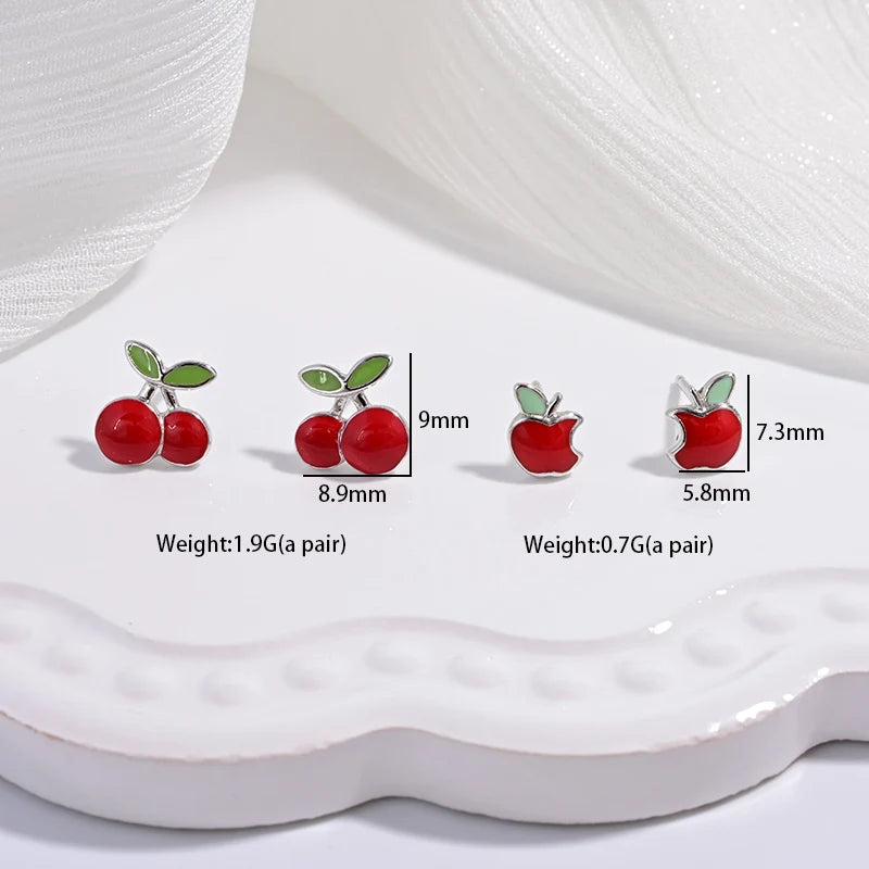Mirabella Stud Earrings | Fruit & Holiday Trio