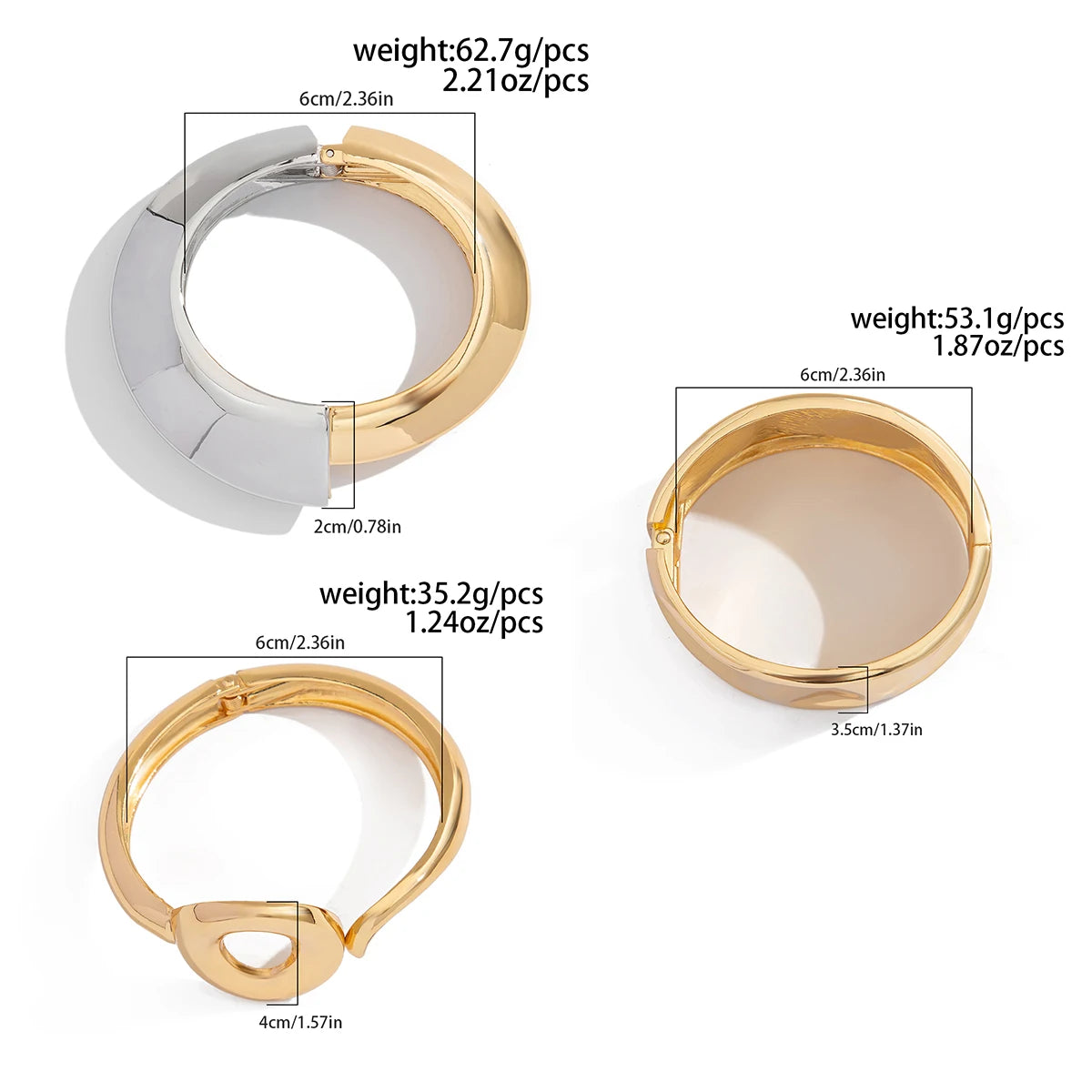 Orryxis | Gold-Tone | Sculptural Cuff
