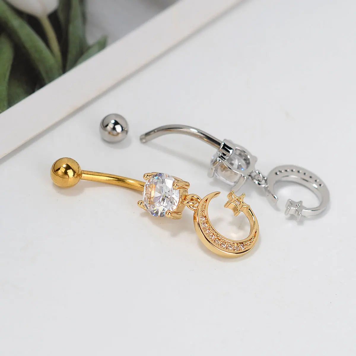 Lunéra | Celestial Crystal Belly Rings