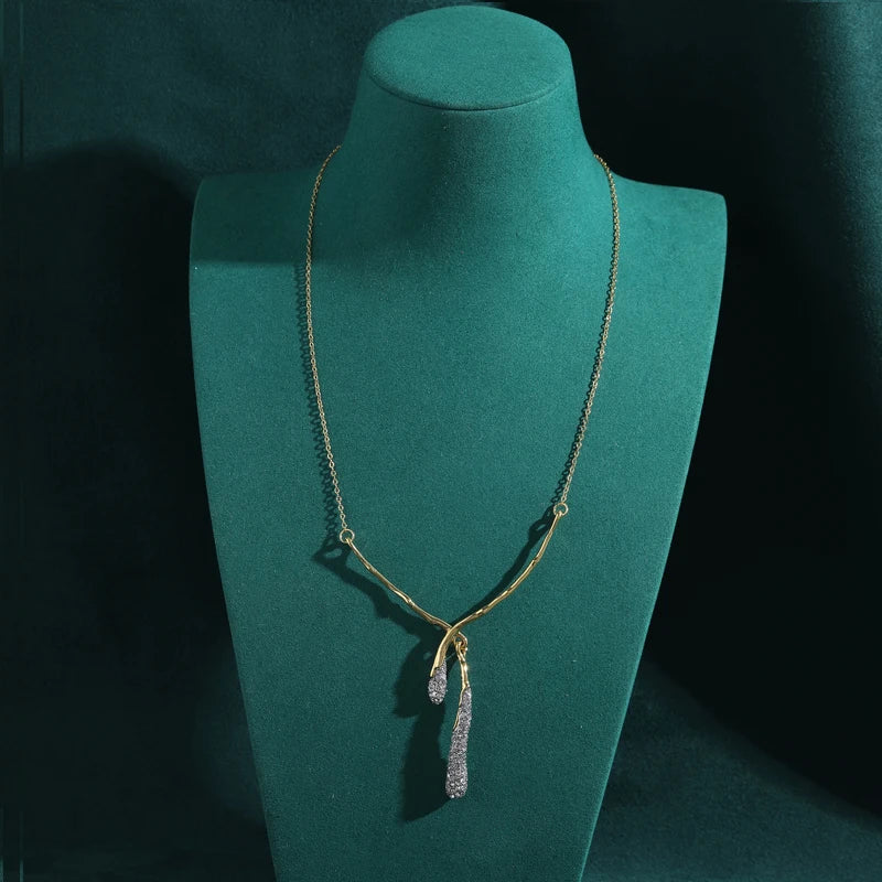 Seraphine Necklace | 18K Gold Jewelry | Branch Pendant Design