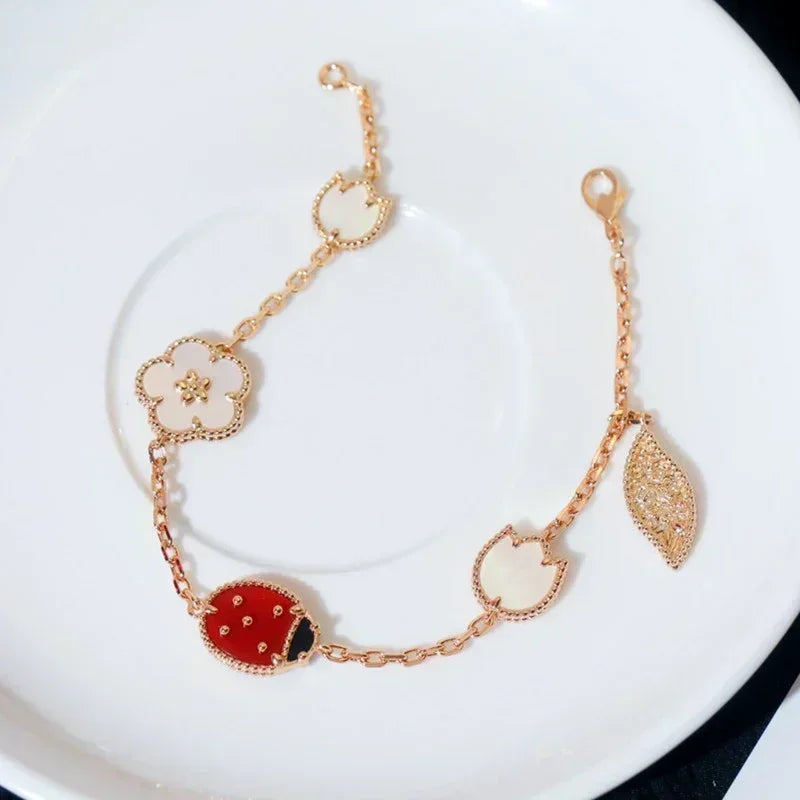 Coccinellea Bracelet | Ladybug Charm for Little Joys