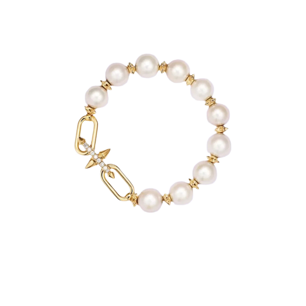Aurivine | 18K Gold & Silver | Pearl Spike