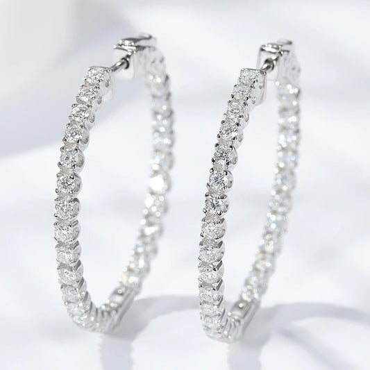 Auréline | Moissanite Hoop Brilliance