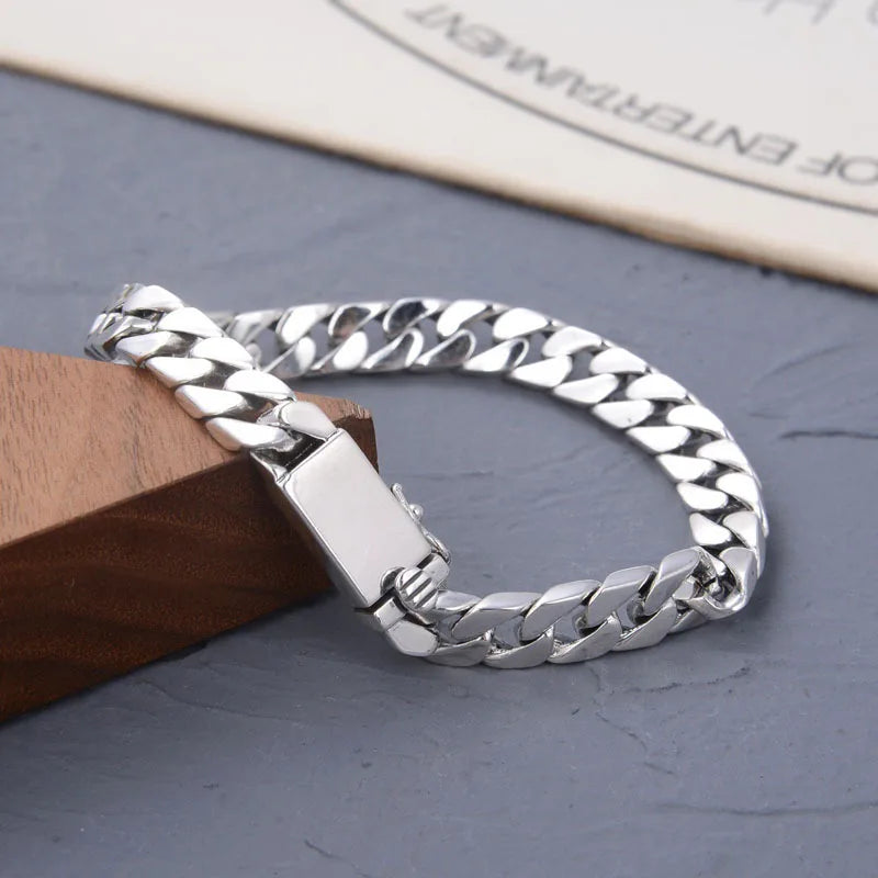 RAZEK | 925 Ayar Gümüş Punk 8MM Kutu Kilitli