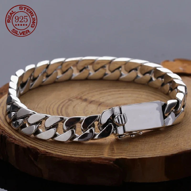 RAZEK | 925 Ayar Gümüş Punk 8MM Kutu Kilitli