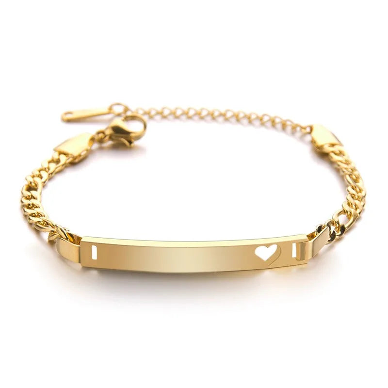 PetitNom | Stainless Steel | Engravable Baby Bracelet