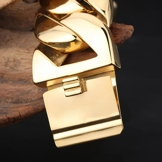 Cúbanoir | مطلي بالذهب عيار ١٨ قيراطًا | سلسلة كوبي ٣٢ مم