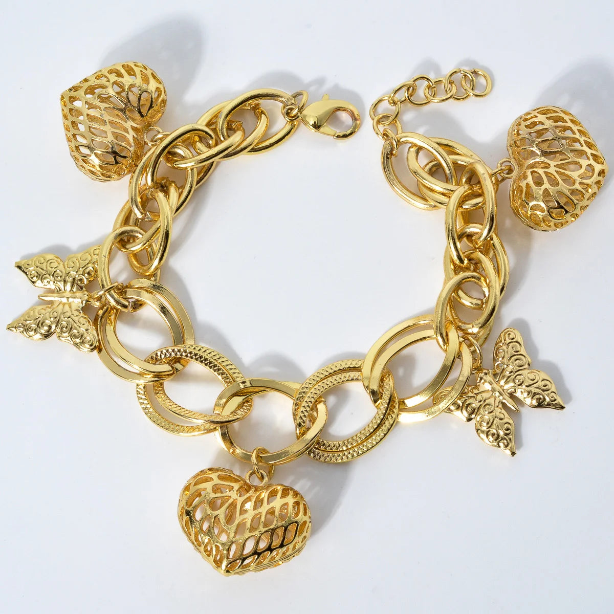 Leone Luce | 18K Gold-Plated | Butterfly & Heart Motifs