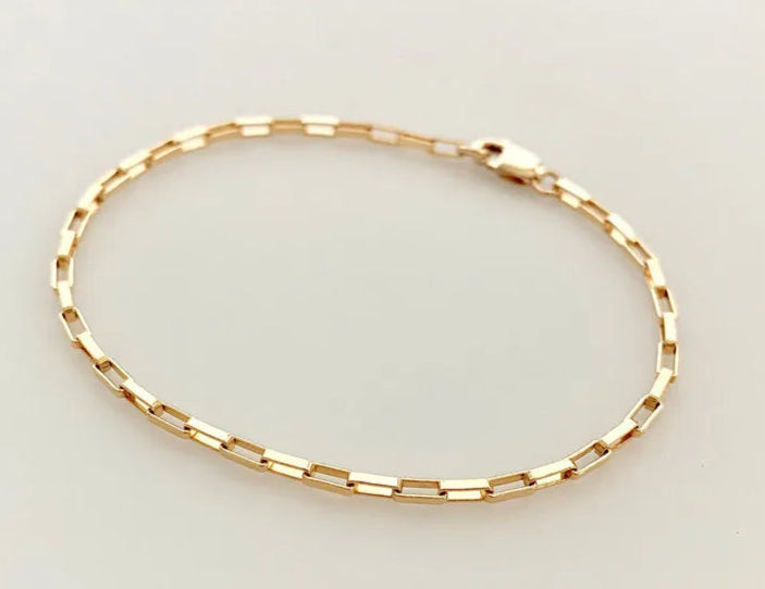 Solenne | 14K Gold-Filled | Dainty Charm Bracelet