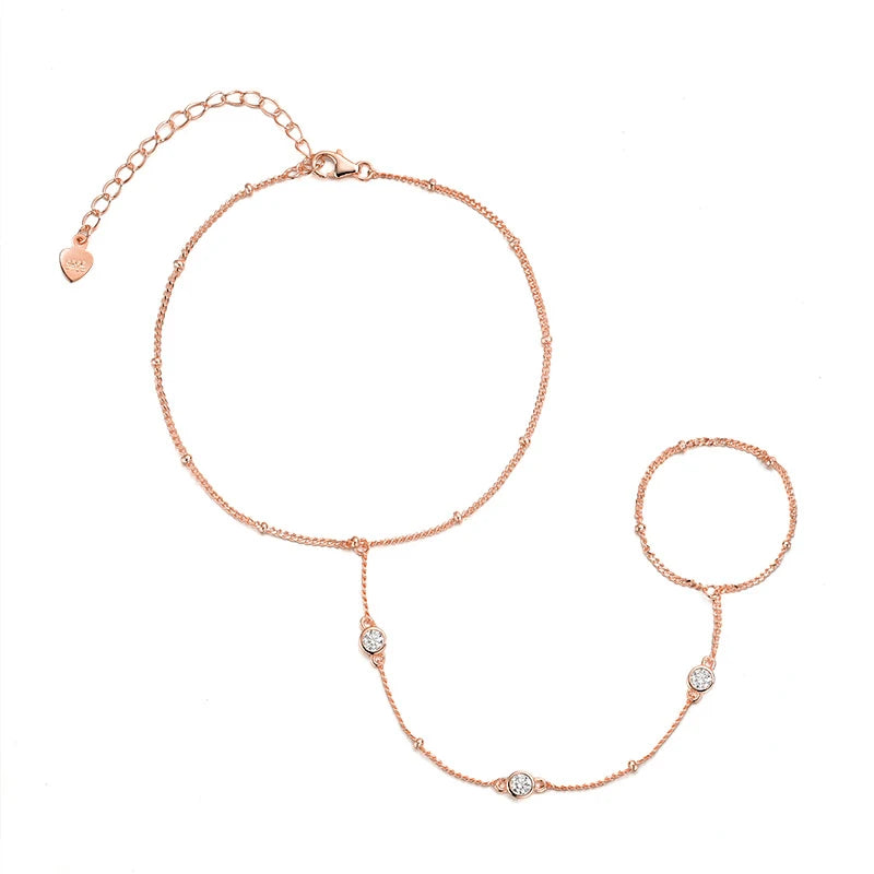 Celestisse Chain | Moissanite Hand Bracelet