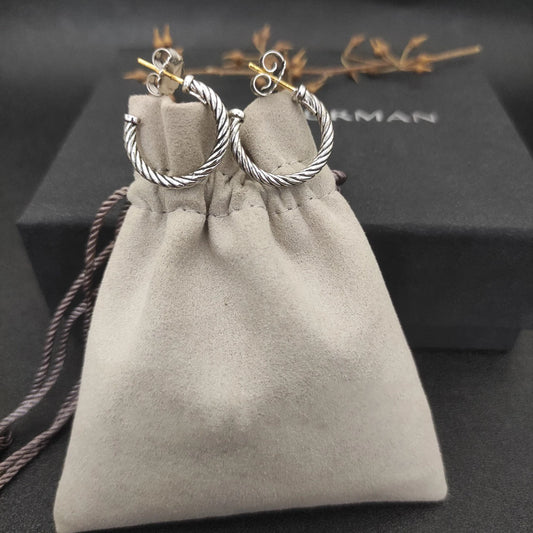 Torsenna | Silver S925 jewelry| Twisted Hoop