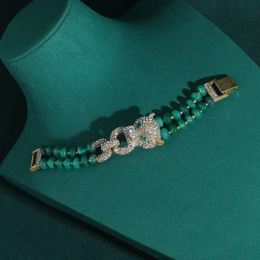 Panthéria | Emerald Gaze in Gold