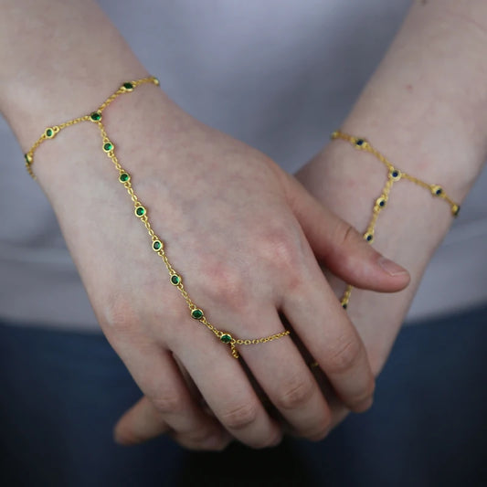 Prism | 18K Gold-Plated | Adjustable with CZ Stones