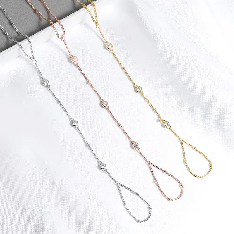Celestisse Chain | Moissanite Hand Bracelet