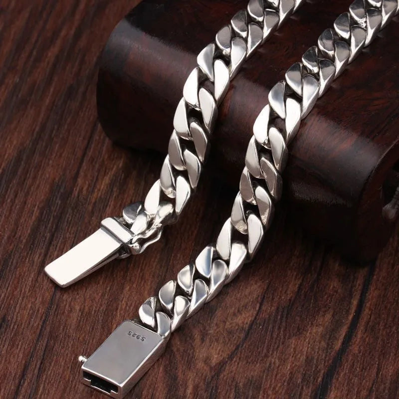 RAZEK | 925 Ayar Gümüş Punk 8MM Kutu Kilitli