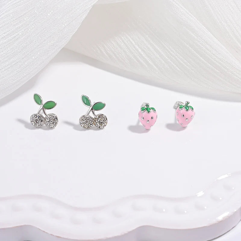 Mirabella Stud Earrings | Fruit & Holiday Trio