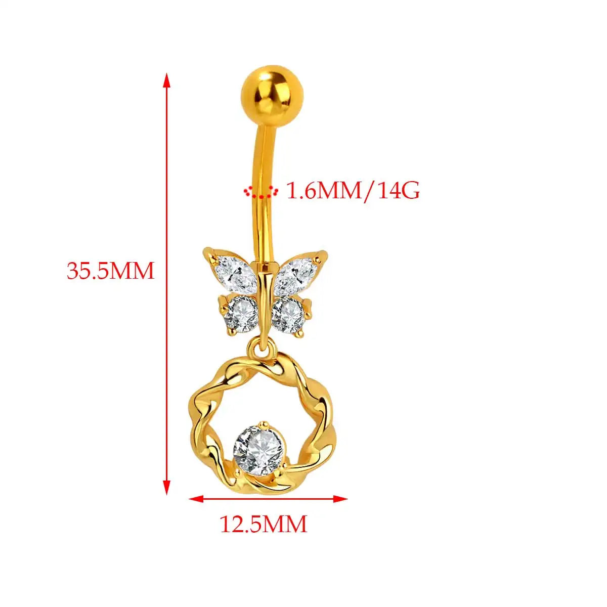 Lunéra | Celestial Crystal Belly Rings