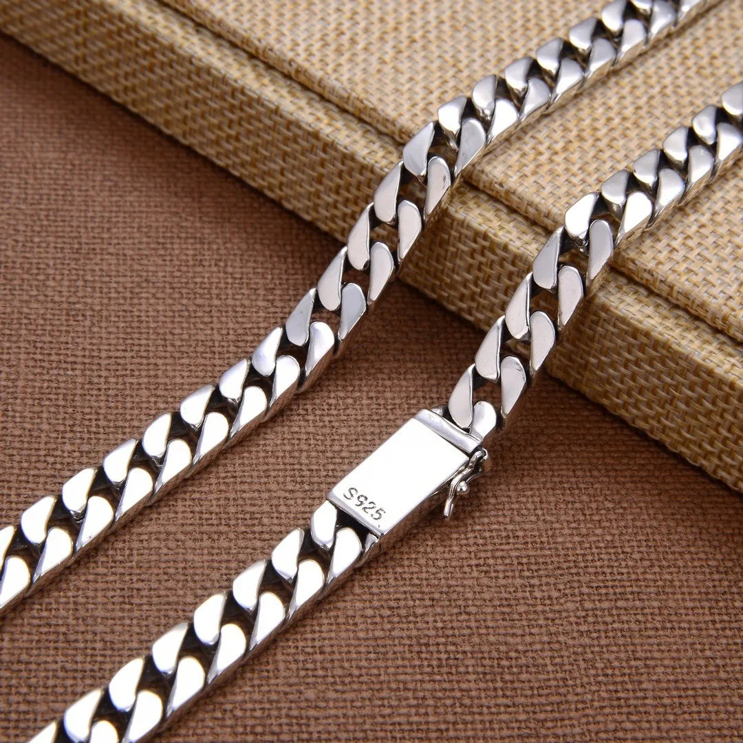 RAZEK | 925 Ayar Gümüş Punk 8MM Kutu Kilitli