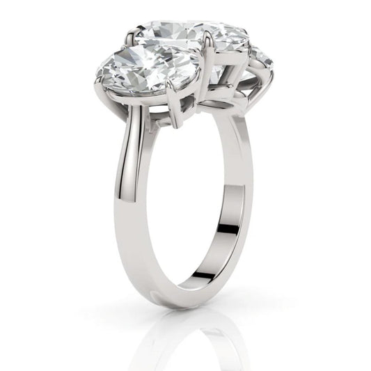 Eterna Ring — Certified Moissanite Trilogy Design