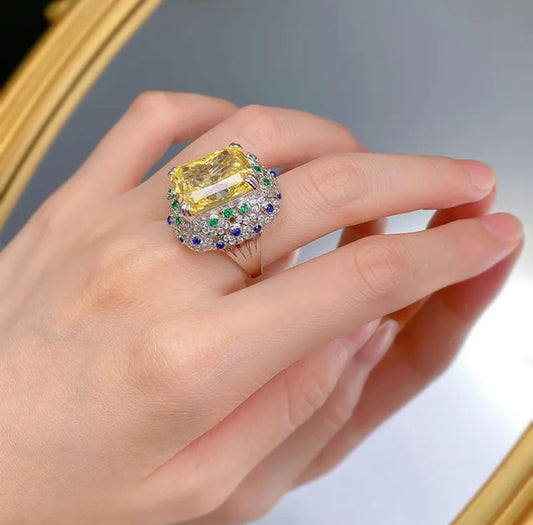 Imperial Radiance — Yellow Fire Elegance