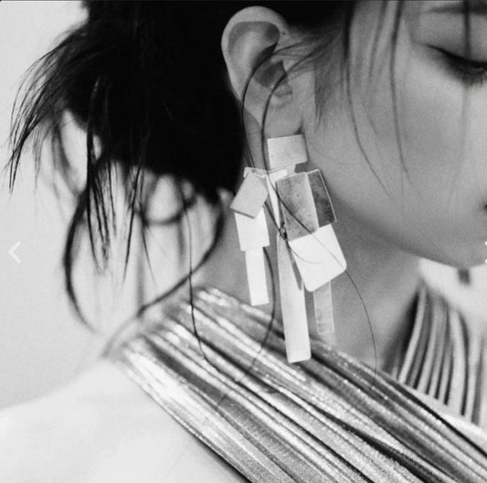 Aurévoque — Geometric Drop Earrings