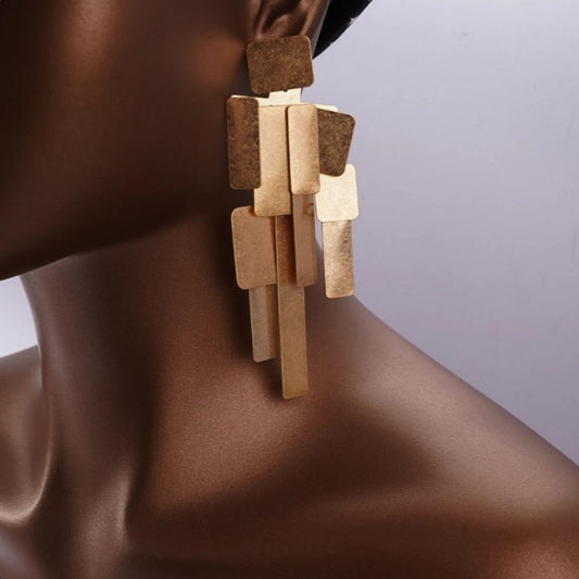 Aurévoque — Geometric Drop Earrings
