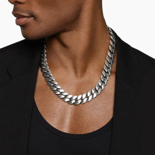 Curb Chain Necklace | Handcrafted in Italian 925 Silver