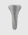 Aerion Marmont solid 925 Italian silver monogram signet ring with oxidized spiral relief.