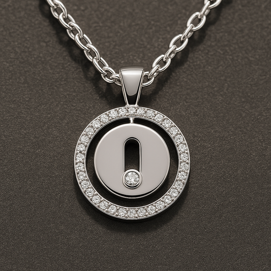Lumistone Necklace | Silver Jewelry | Kinetic Diamond Pendant