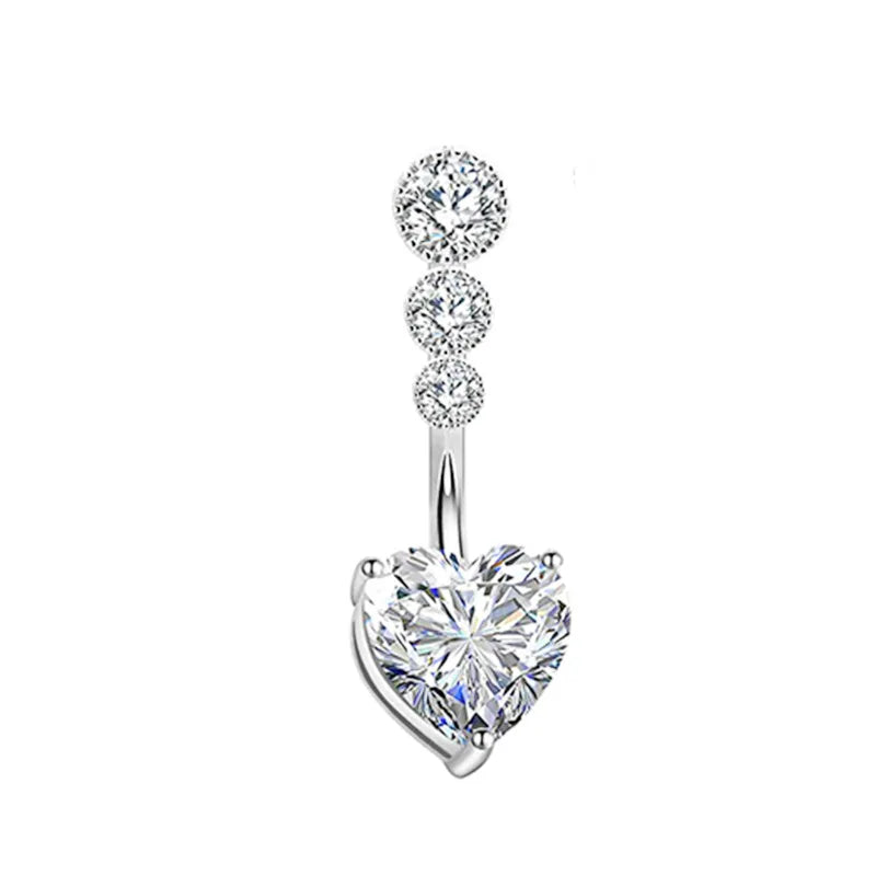 Aurivelle | 29 Crystal Belly Ring Styles