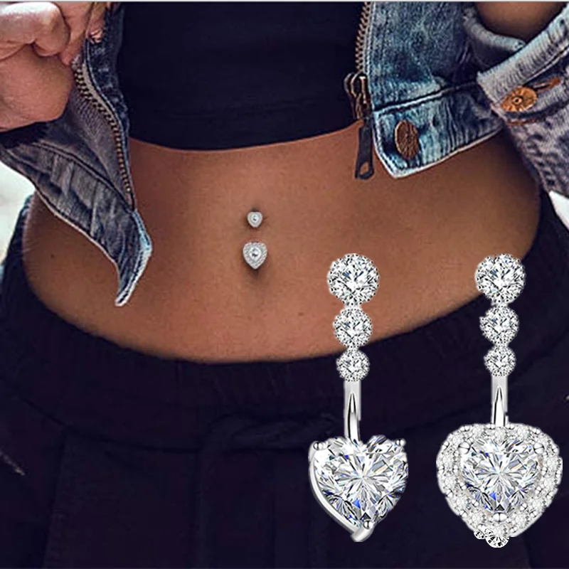 Aurivelle | 29 Crystal Belly Ring Styles