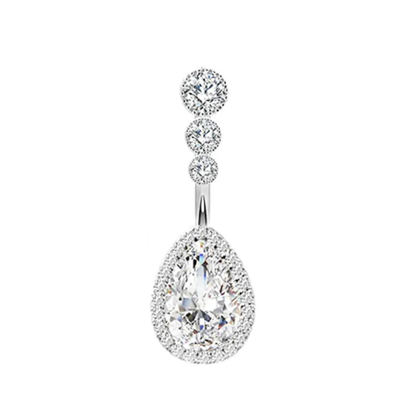 Aurivelle | 29 Crystal Belly Ring Styles