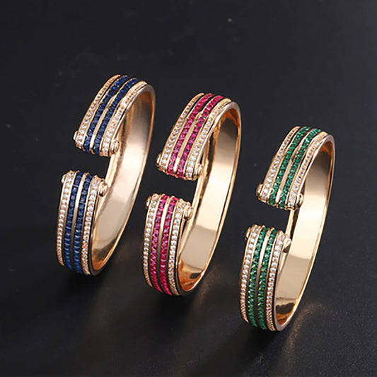 Trivelle Royale | Gold-Tone | Regal Gem Cuff