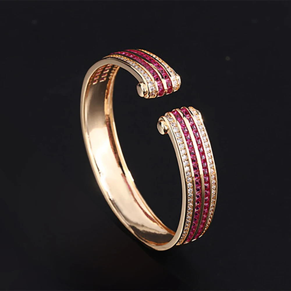 Trivelle Royale | Gold-Tone | Regal Gem Cuff