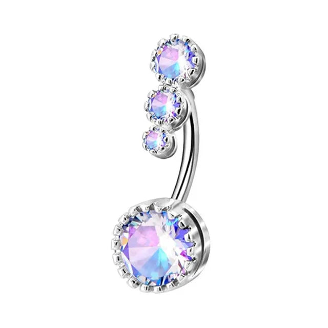 Aurivelle | 29 Crystal Belly Ring Styles
