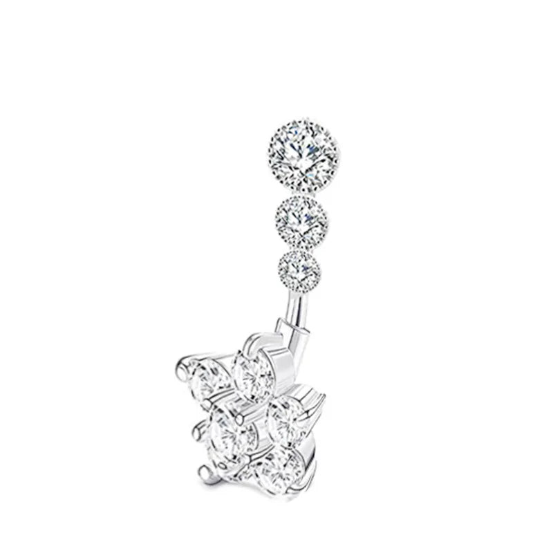 Aurivelle | 29 Crystal Belly Ring Styles