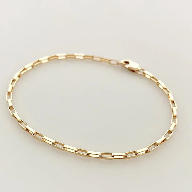 Solenne | 14K Gold-Filled | Dainty Charm Bracelet