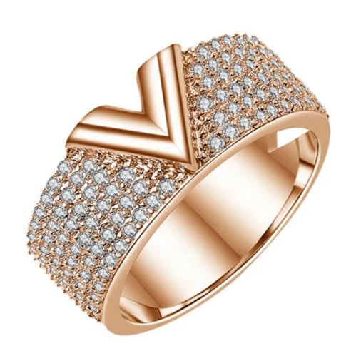 VERISSIMA Ring | Gold & Silver Jewelry | V Zircon Design