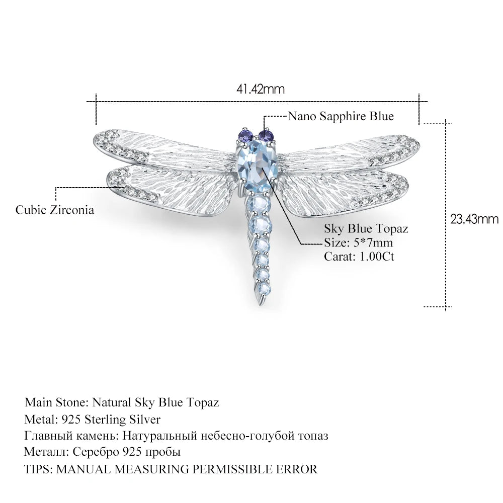 Auréfly | Sky Blue Dragonfly Grace