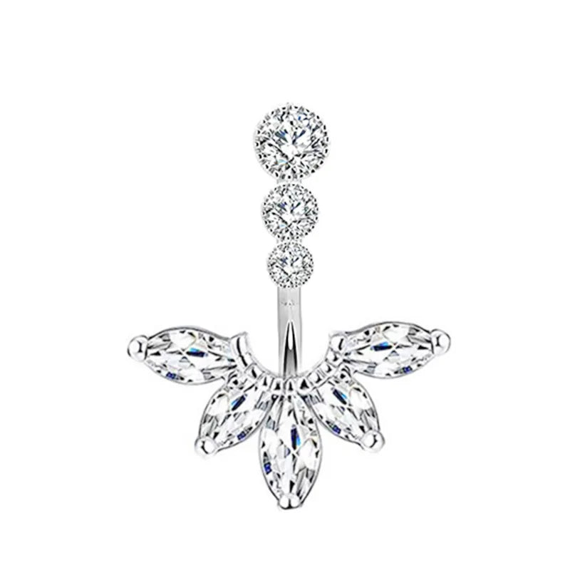 Aurivelle | 29 Crystal Belly Ring Styles