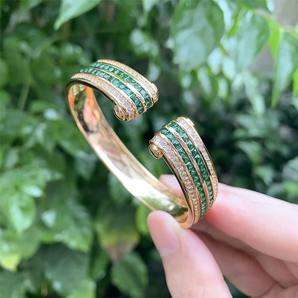 Trivelle Royale | Gold-Tone | Regal Gem Cuff