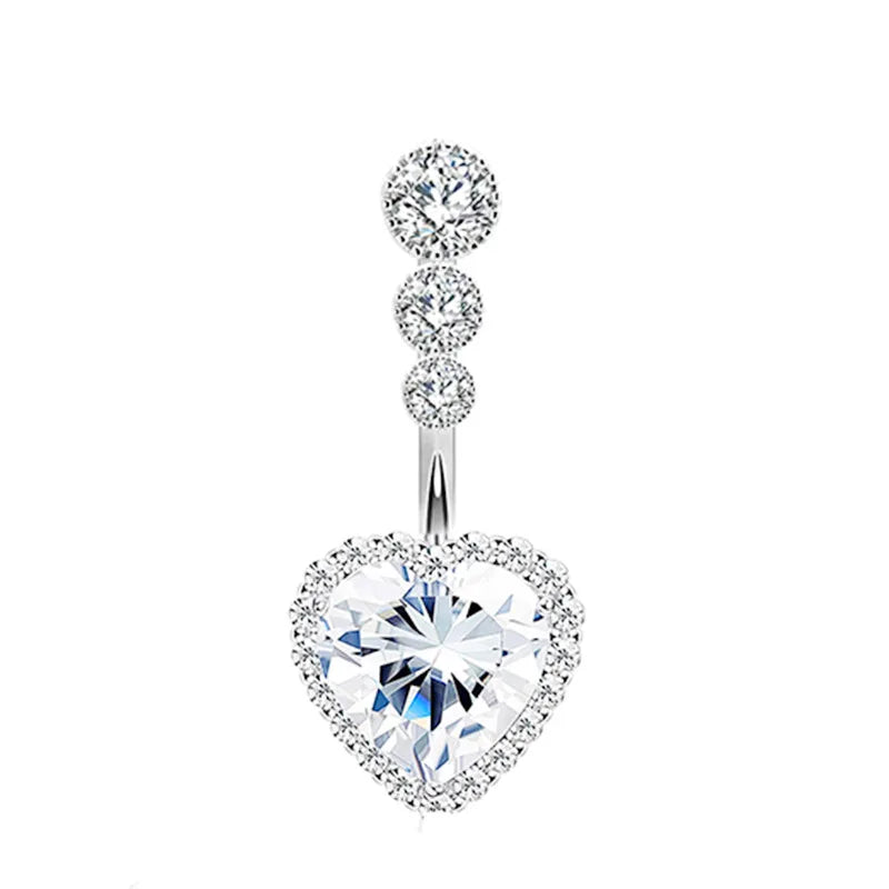 Aurivelle | 29 Crystal Belly Ring Styles