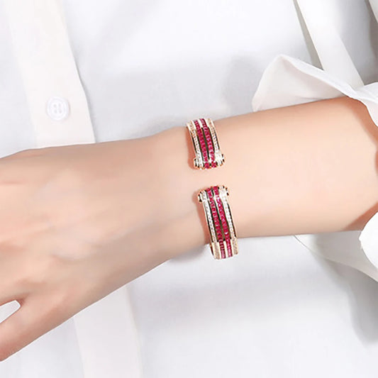 Trivelle Royale | Gold-Tone | Regal Gem Cuff