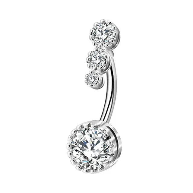 Aurivelle | 29 Crystal Belly Ring Styles