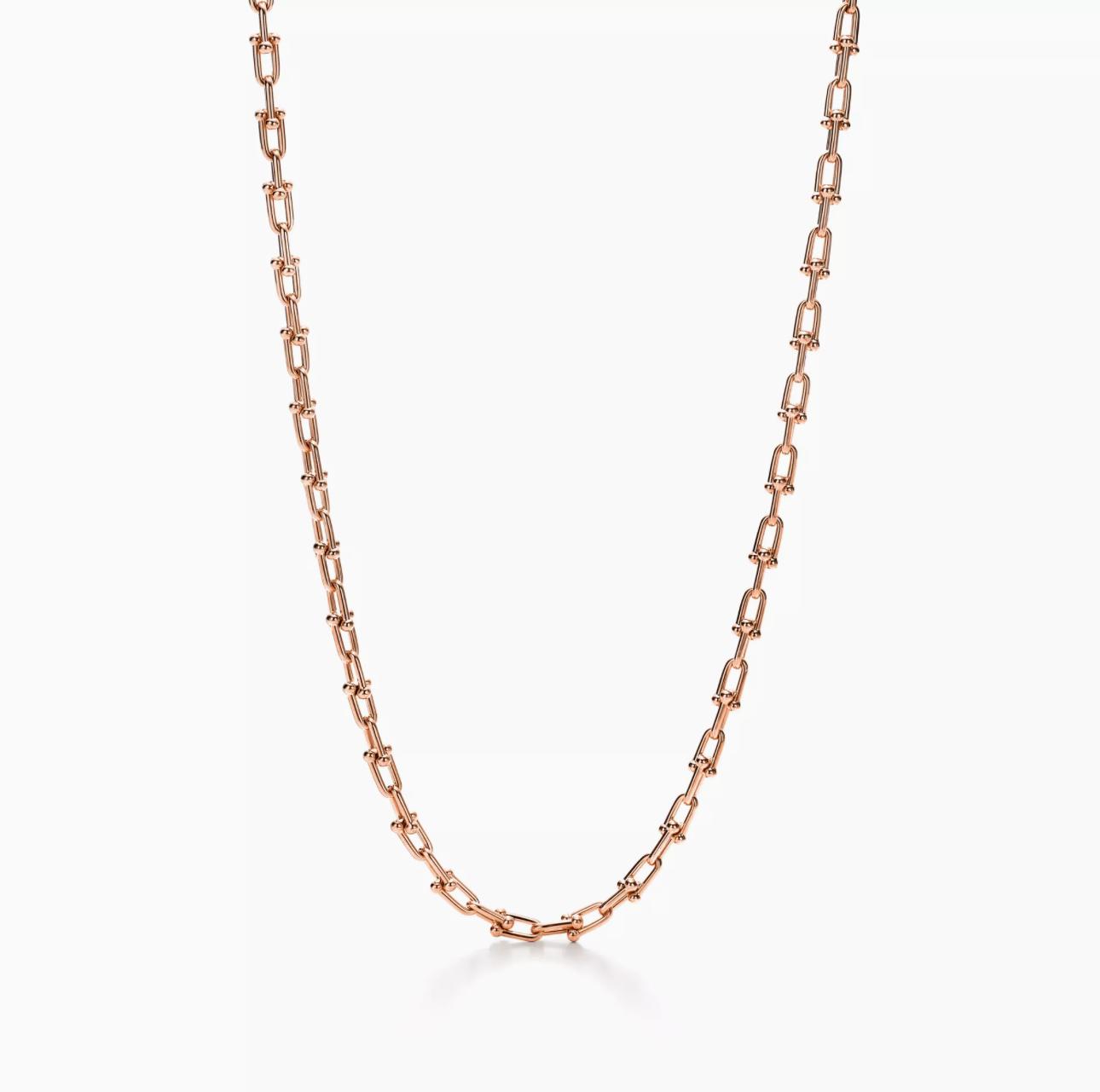 Lévamor Necklace | Small Horsebit Link in Gold